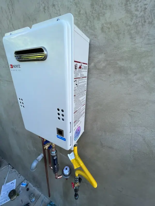 Tankless water heater installation for Old Field Estates homes